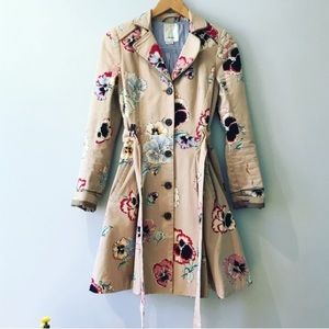 ⭐️Anthropologie pansy, trenchcoat ⭐️